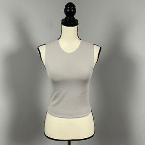 Babaton Aritzia Contour Muscle Tank Stone Gray Women's Medium